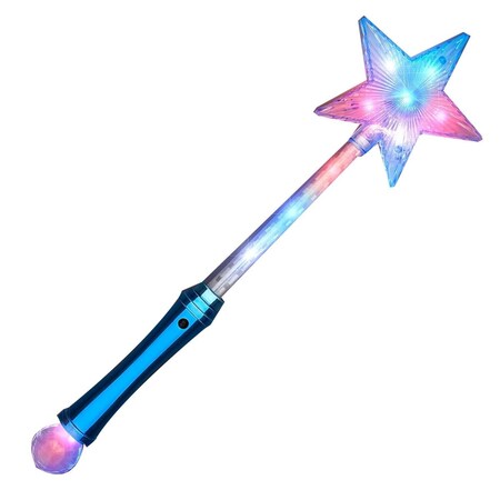 Endless Games Crystal Star Wand with LEDs, Red, White & Blue EN2799529